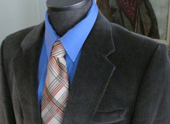 Vintage Mens Thick Corduroy Jacket Will Ship Fast Corduroy Etsy