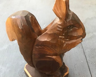 Vintage Wooden Squirrel Nut Cracker