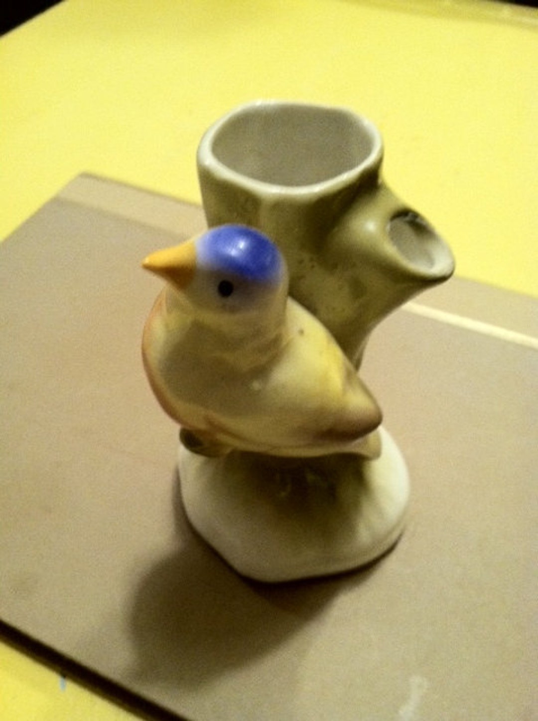 Vintage Blue Bird Vase Etsy