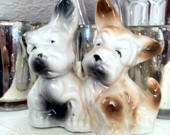 Vintage Puppy Salt and Pepper Shakers