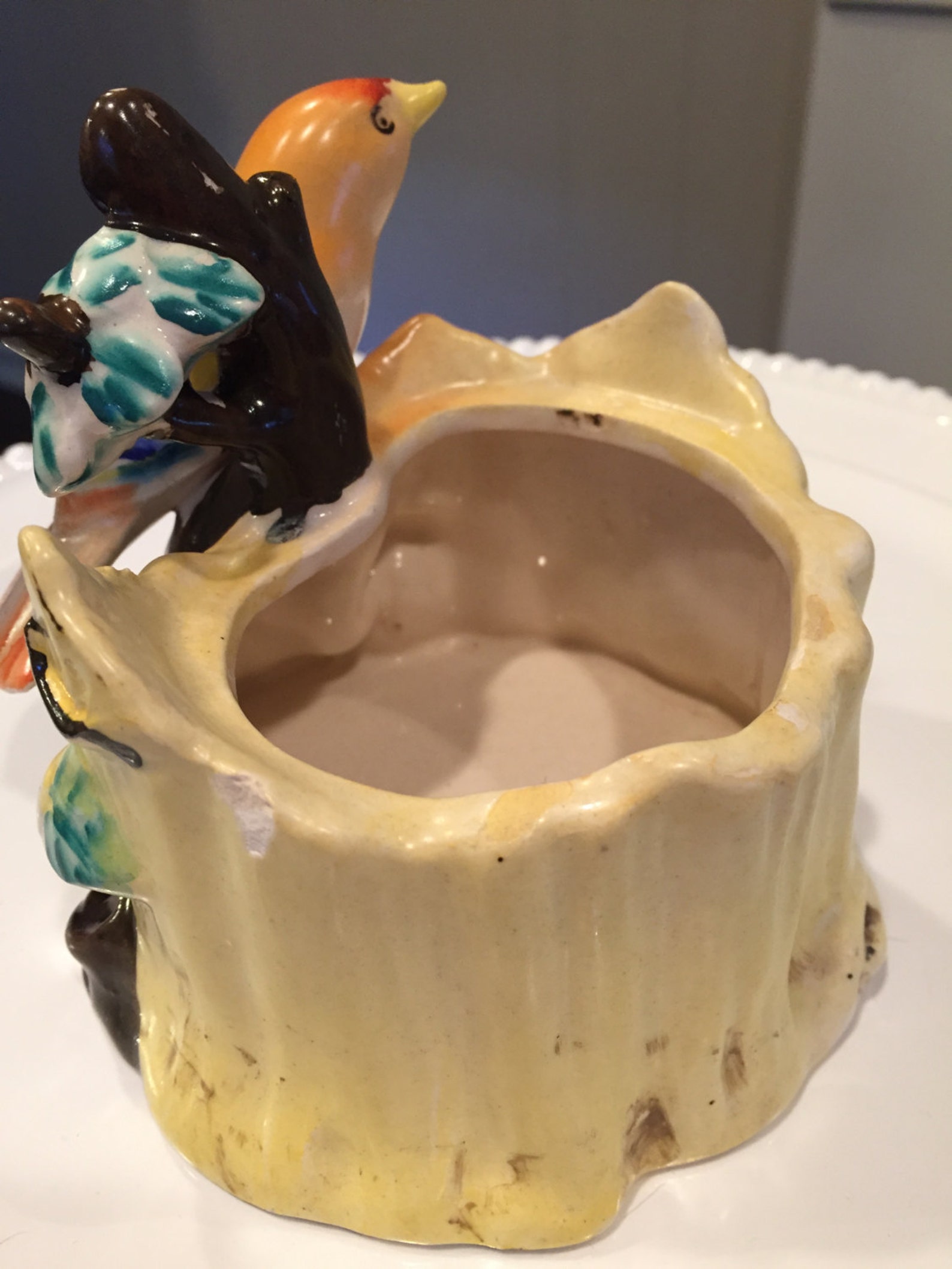 Vintage Bird Planter Etsy