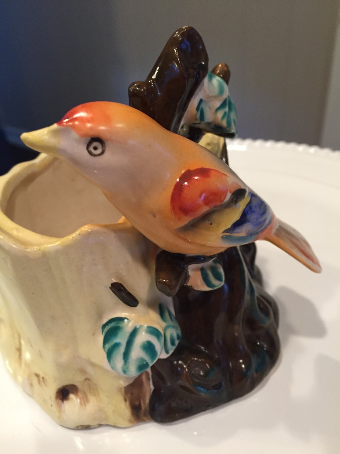 Vintage Bird Planter Etsy