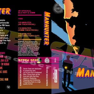 Manhunter (3 Disc Set) (4K Upscale & 35mm 4K Scan) UHD and Blu-Ray