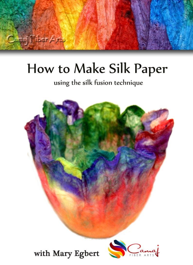 How to make silk paper using the silk fusion technique  Camaj image 1