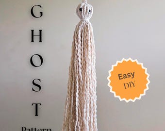 Halloween Ghost PDF Pattern – Easy DIY Halloween Decor Tutorial