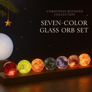 Liuli Crystal Orb Lamp Set | Feng Shui Decor, Christmas Gift