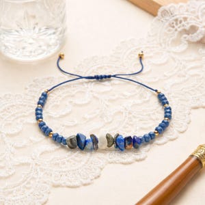 Kies Chip Perlen Armband, unregelmäßige Kristall Amethyst Armbänder, handgemachter Schmuck