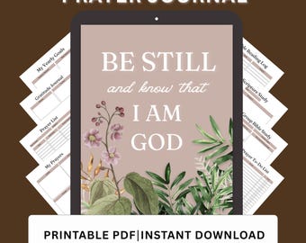 Prayer Journal: Scripture Study, Gratitude, Faith Planner (Digital Download)
