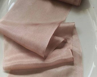 Pale Dusty Pink Fine Art Silk