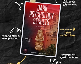 Dark Psychology Secrets eBook | Manipulation, Mind Control, Relationship Psychology & Self-Growth Digital Guide | Instant Download