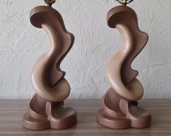 Pair Of Reglor Of California Freeform Lamps