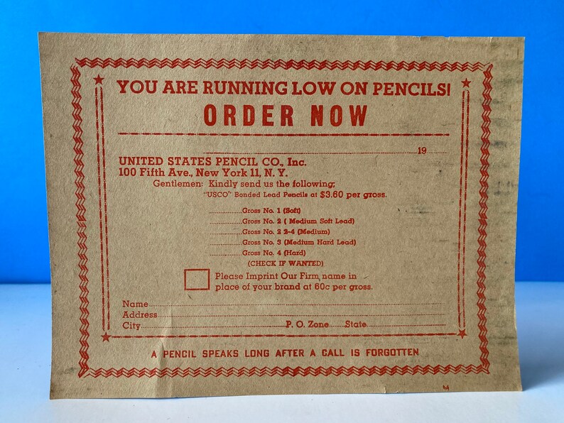 Usco Box Vintage USCO Pencil Box - Etsy