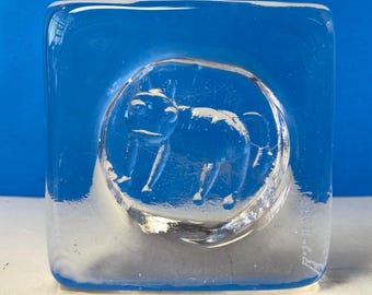 Erik Hoglund Boda Art Glass Cat