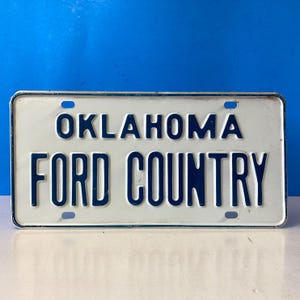 Oklahoma Ford Country-kentekenplaat