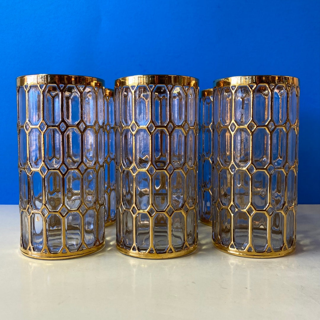 Set of 6 Spanish Windows Tumblers Imperial Glass Etsy