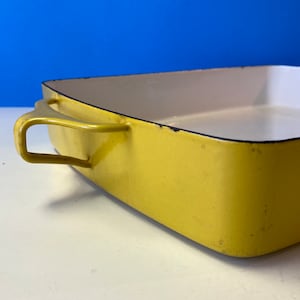Yellow Dansk Kobenstyle Roasting Pan 10" x13"