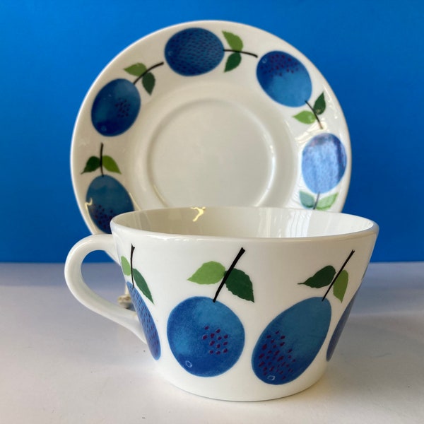 Prunus Cup & Saucer By Stig Lindberg for Gustavsberg