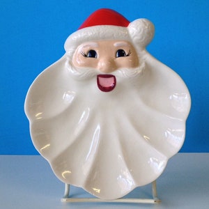 Vintage Santa Claus Ceramic Tray