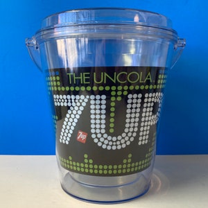 7-Up Ice Bucket W Tongs