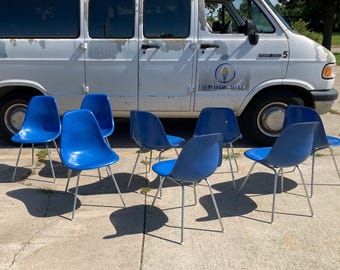 LOCAL PICKUP Blue Eames Fiberglass Chair Multiples Available
