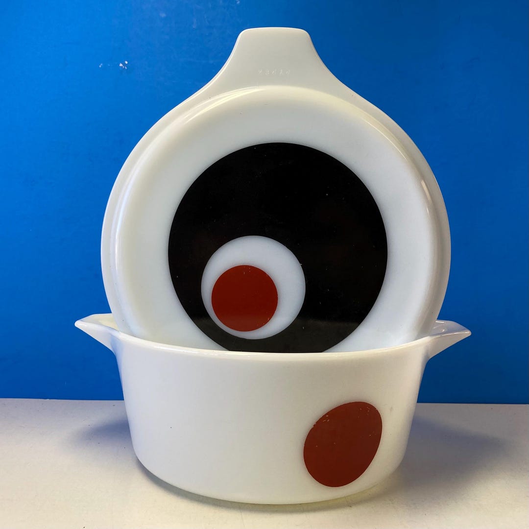 Pyrex Moon Deco Casserole Dish W Lid - Etsy