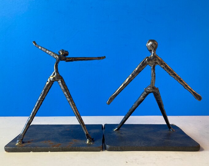 Pair Wire Figure Bookends - Etsy