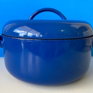 Blue Enamel Stock Pot