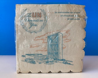 United Nations Headquarters Building Napkins New In Package