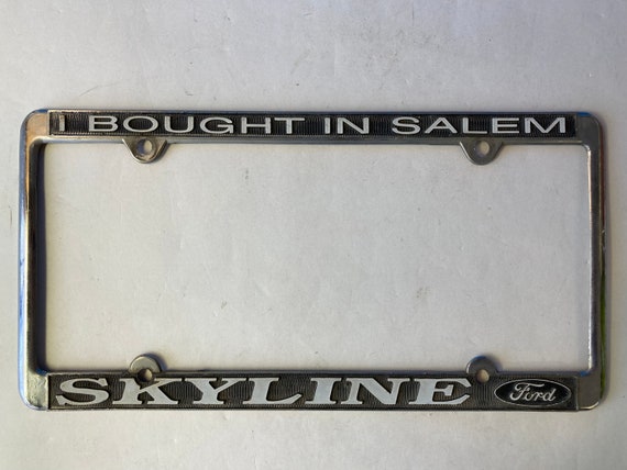 Vintage ford 2024 license plate frame