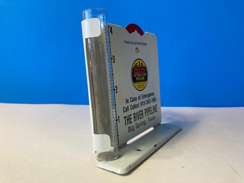 River Pipeline Big Spring Texas Rain Gauge Etsy