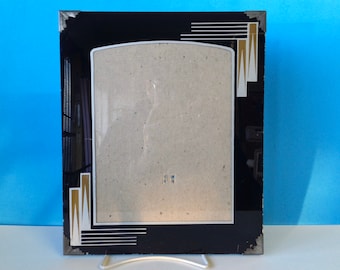 Machine Age Reverse Painted Picture Frame