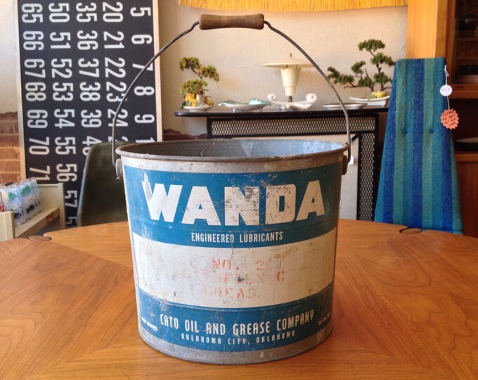 30 LB. Grease Bucket Cato Oil & Grease Company Oklahoma City Etsy