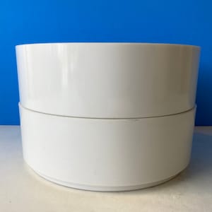2 White Oblique Bowls H20