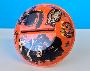 Vintage Halloween rammelaar U.S. metalen speelgoed