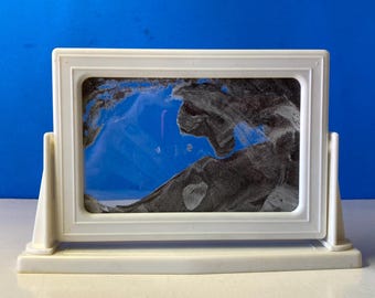Magic Window 70s Vtg 70's Original WHAM-O Magic Window Blue White Sand Art Fidget Toy ...