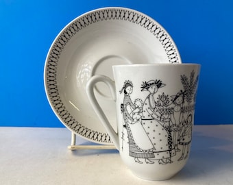 食器 ARABIA FINLAND 2 Arabia Finlandia Suomi Blue & White Porcelain # 1 & 3 Also