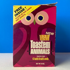 Vintage Toast' Em Animals Tutti-frutti Owls Box - Etsy