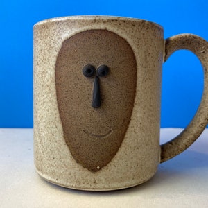Mod Stoneware Face Mug