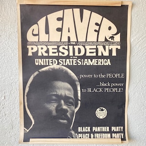 Vintage Cleaver For President Poster