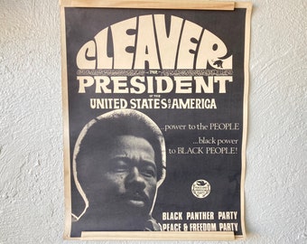 Vintage Cleaver For President Poster