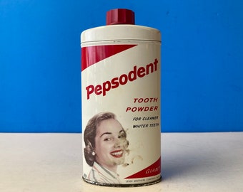 Vintage Pepsodent Tooth Powder Tin