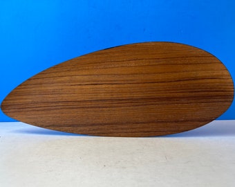 Pair Of Leaf Shaped Teak Trays Multiples Available