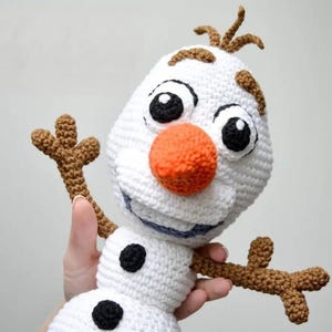 Olaf Snowman Crochet Pattern PDF – Adorable Winter Amigurumi Toy for Frozen Fans – Cute Holiday Gift – Instant Download