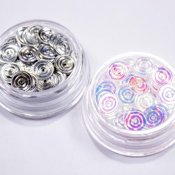 Disco Swirls (30pc): Kawaii Nail Charms
