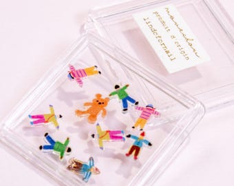 Barattolo Little People, ciondoli per unghie