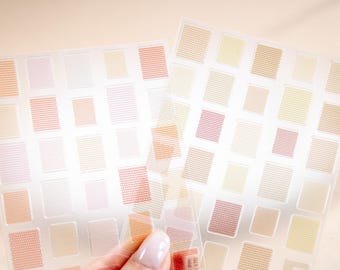 Pegatinas de uñas con efecto malla pop, calcomanías 3D para uñas