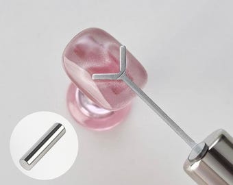 Katzenauge Herz Nagel Magnet Platte (Magnet inklusive)