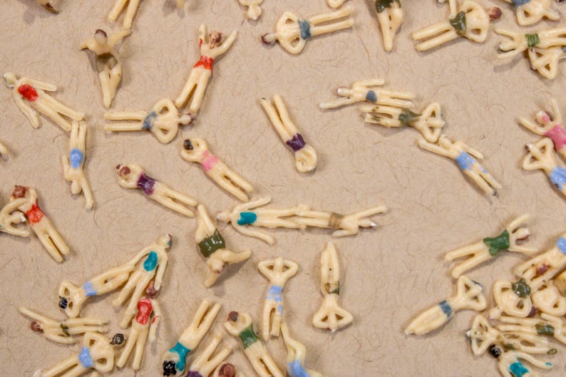 Tiny Swimmer Nail Charms (10pc): Colorful 3D Summer Nail Art image 4