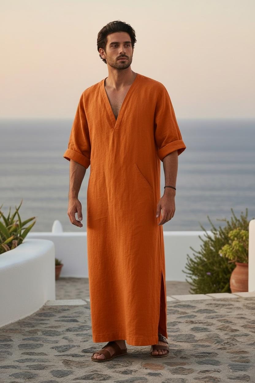 Linen Kaftans - Etsy