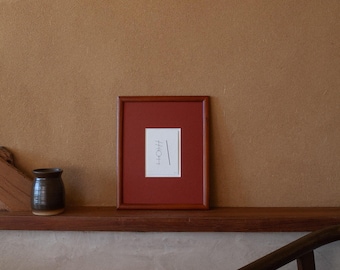 Lámina minimalista estampada con lámina metálica – Papel de cáñamo repujado para pared (A7) / Venice Beach